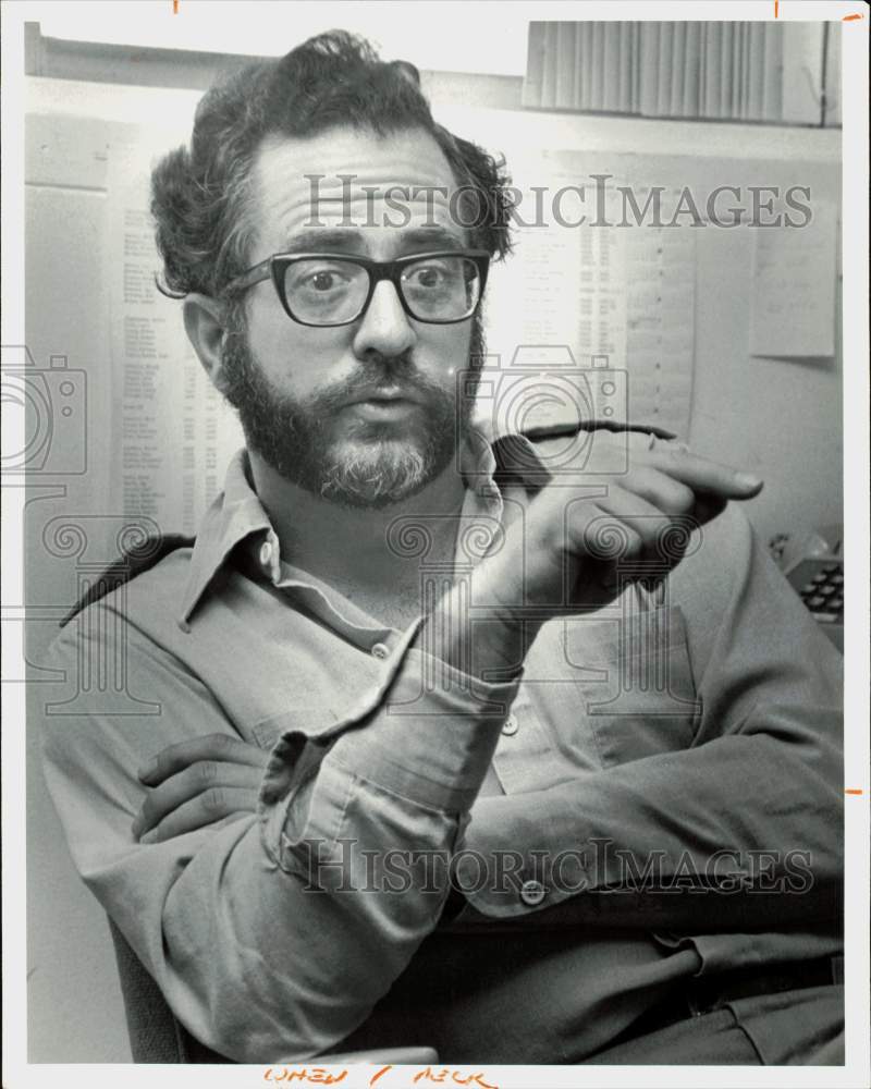 1979 Press Photo Dr. Ernest Peck, Baylor College of Medicine Biology professor- Historic Images