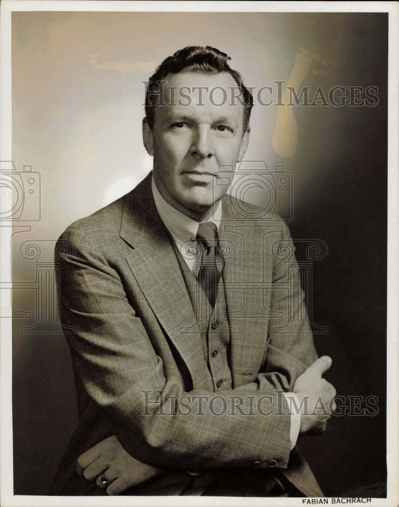 1958 Press Photo Perry Rathbone, Boston Museum of Fine Arts Director - hpa79310- Historic Images