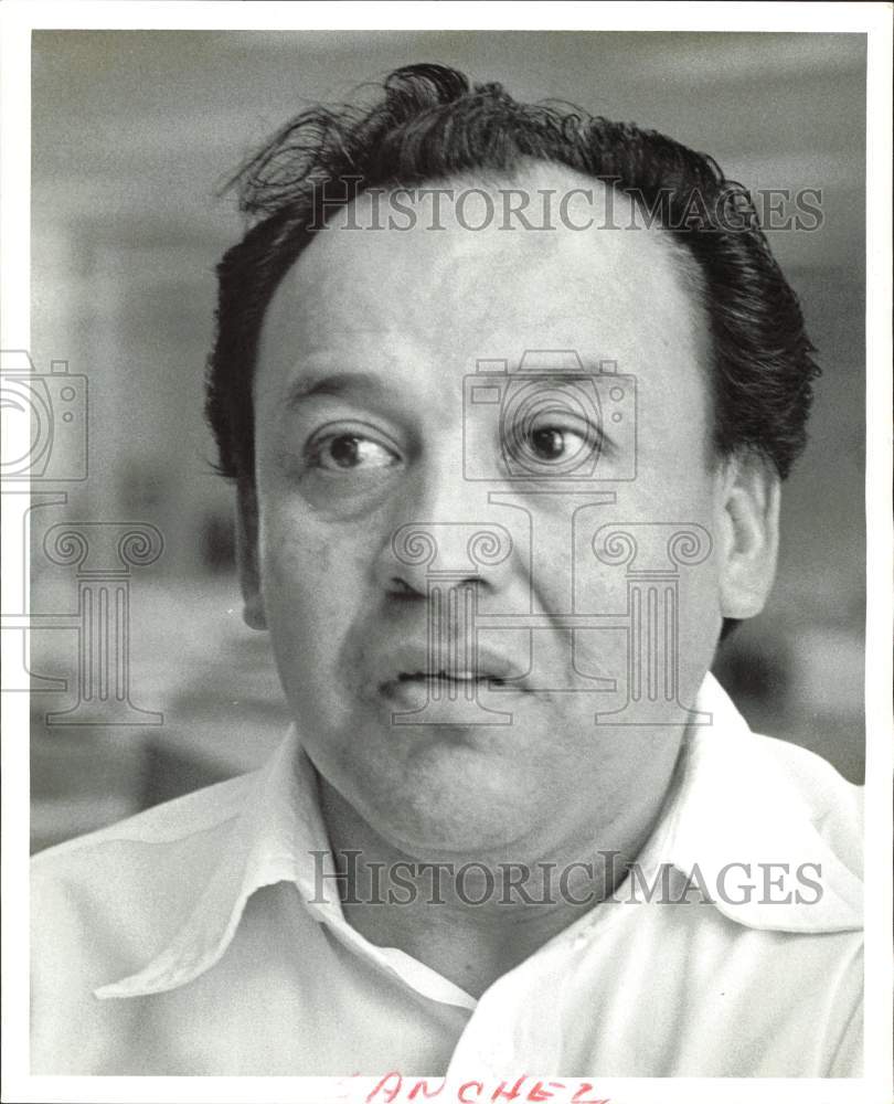 1977 Press Photo Edward Sanchez, Houston School Board candidate. - hpa79555- Historic Images