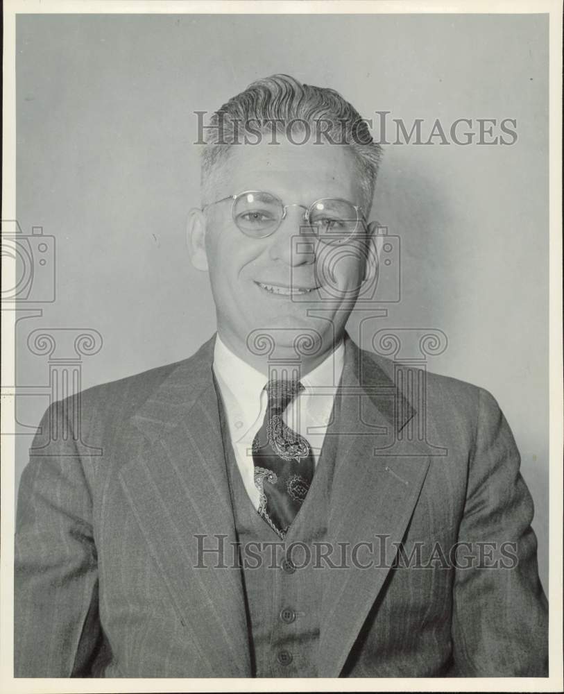 1956 Press Photo J.O. Musick, Texas Safety Association General Manager in Austin- Historic Images