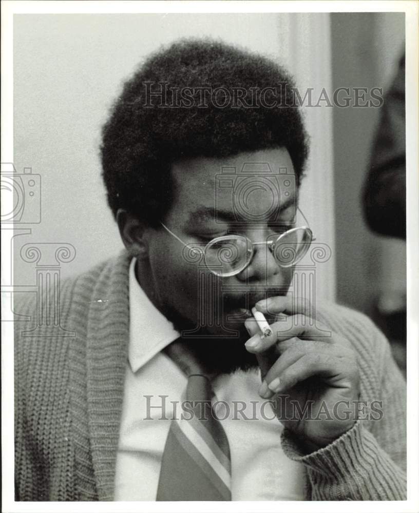 1970 Press Photo Eldridge Winston Peet, charged with bank robbery in Houston- Historic Images