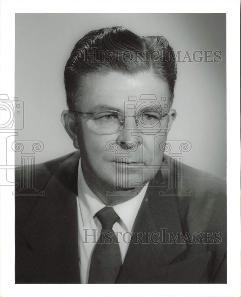 1961 Press Photo A.B. Penny, Humble Oil Public Relations Adviser - hpa79874- Historic Images