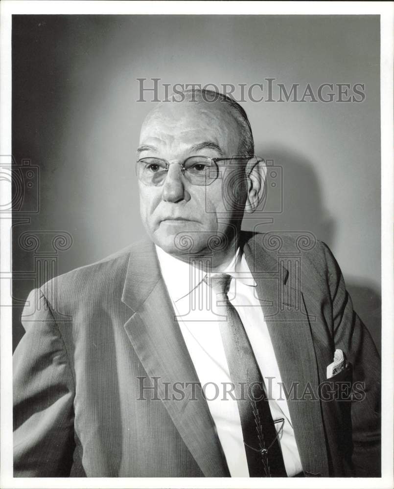 1960 Press Photo A.I. Sellers of Southern Pacific Railroad Lines in Houston- Historic Images