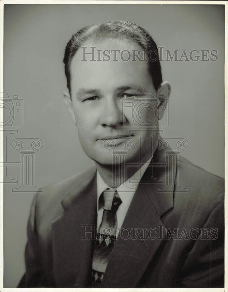 1960 Press Photo Robert Nesmith, head of Robert E. Nesmith Engineering Company- Historic Images