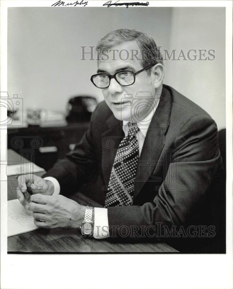 1975 Press Photo J.P. Murphy, Vaquero Petroleum Company President - hpa79936- Historic Images