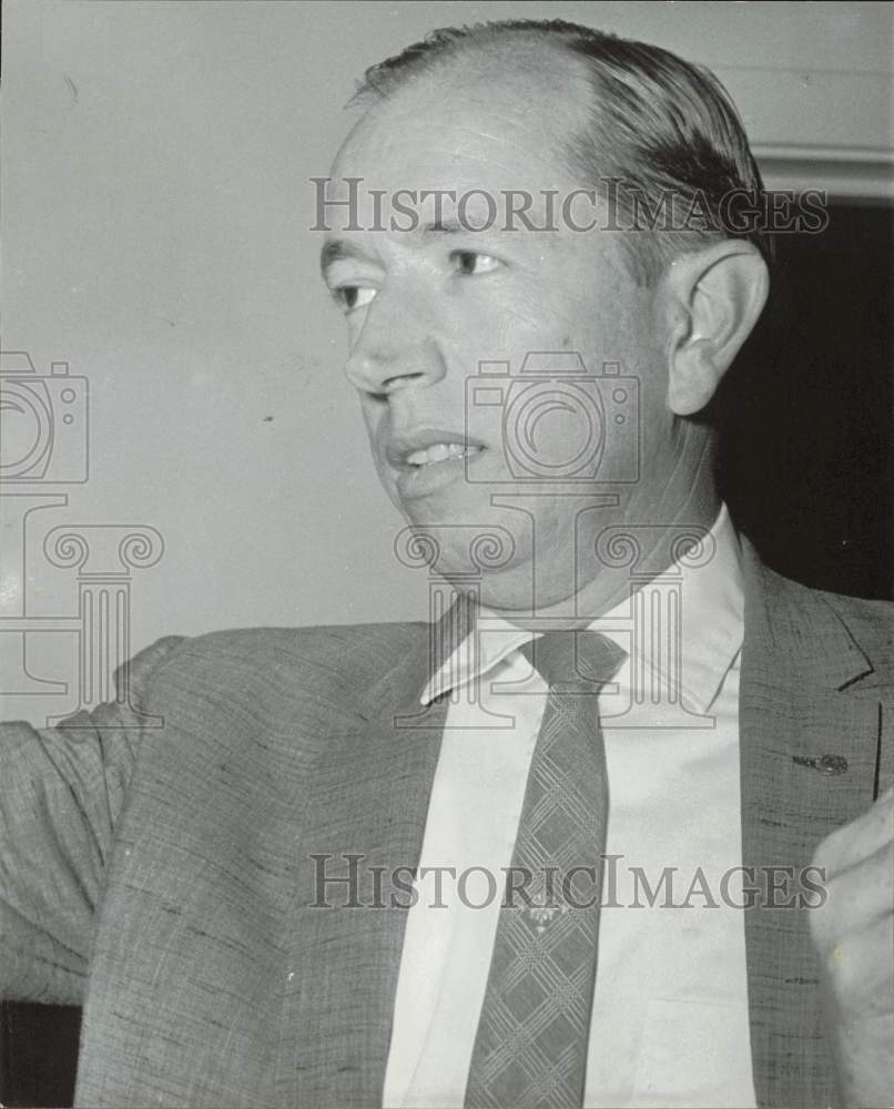 1959 Press Photo W.S. Pebworth, Jr., President of Airline State Bank - hpa79994- Historic Images