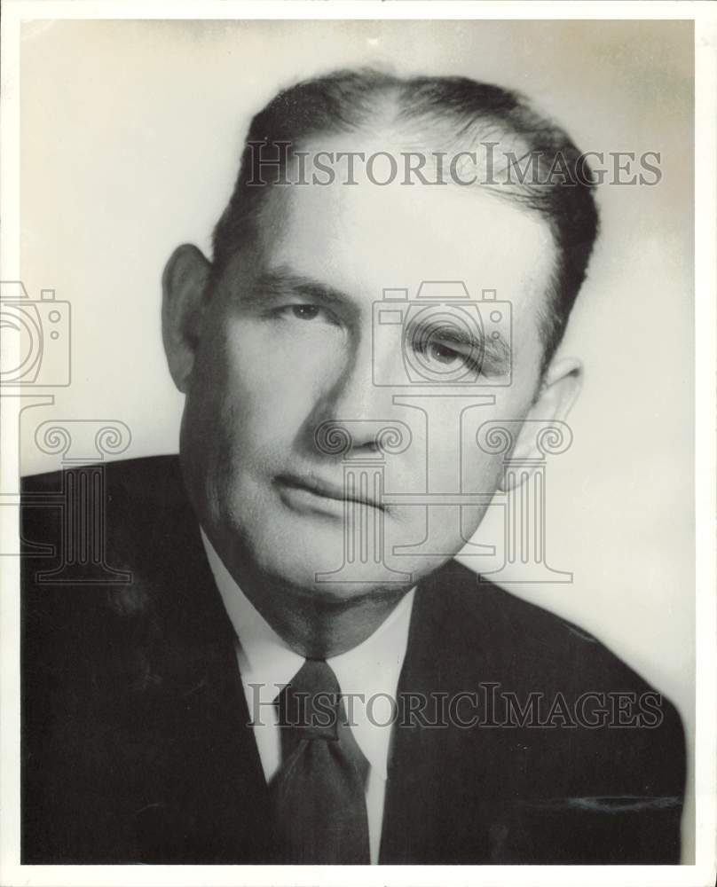 1961 Press Photo E.C. Sheffield, Missouri Pacific Lines vice president in Texas- Historic Images