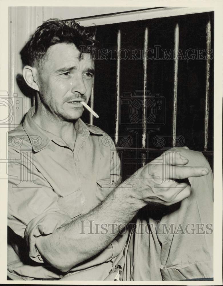 1949 Press Photo Johnny Allen Merrell, charged with assault to murder.- Historic Images