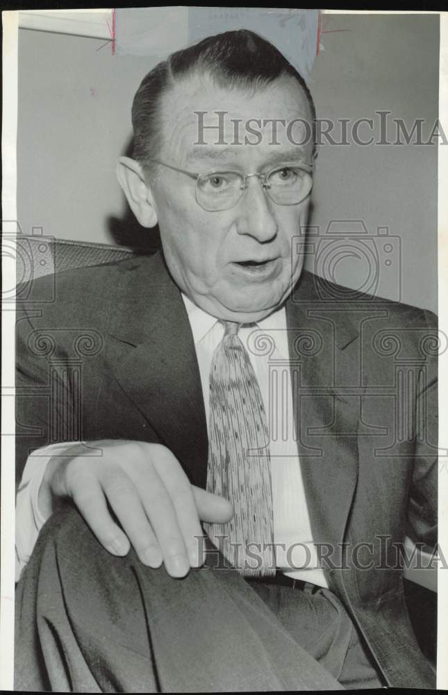 1963 Press Photo Lawyer Basil O&#39;Connor, National Foundation President- Historic Images