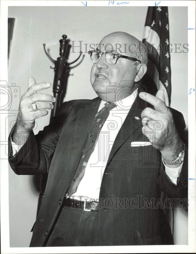 1963 Press Photo Mimiliano J. Rodriguez, Starr County Judge - hpa80241- Historic Images