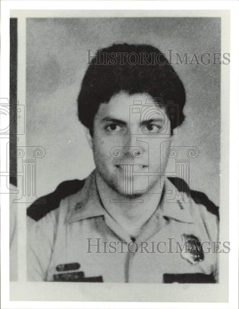 Press Photo Roland Rodrigues, Houston Police Department officer - hpa80246- Historic Images