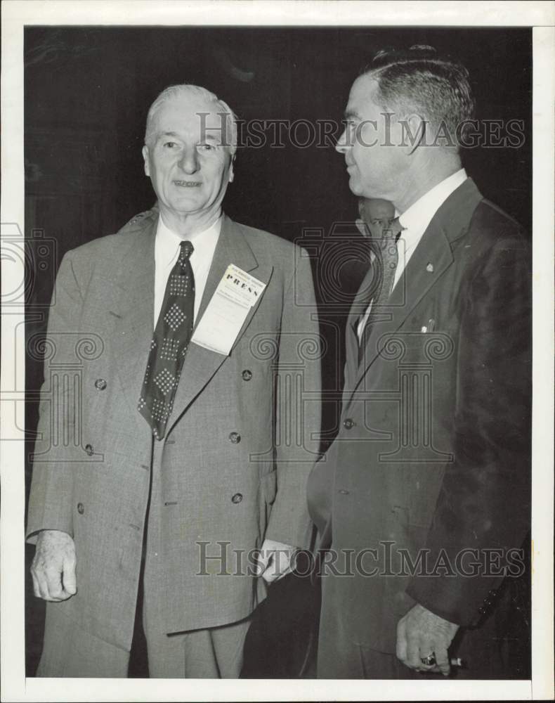 1946 Press Photo Harry Seay and Albert Johnston at Democratic Convention in TX.- Historic Images