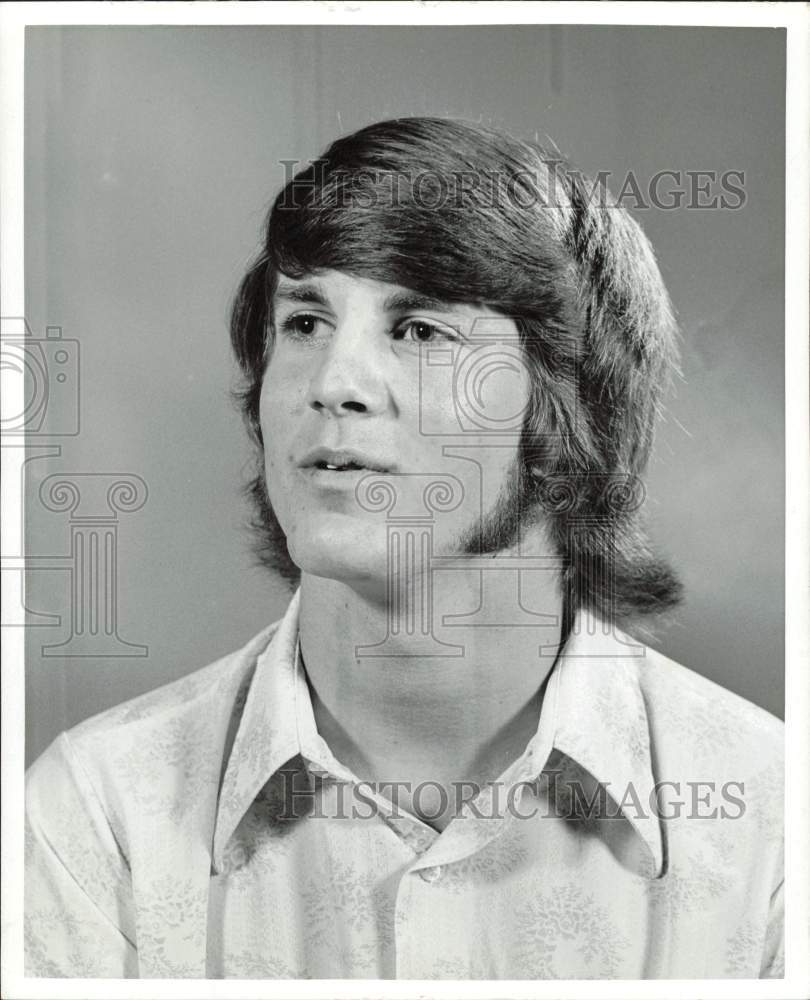 1973 Press Photo Glen Peel, La Porte High School student council president.- Historic Images