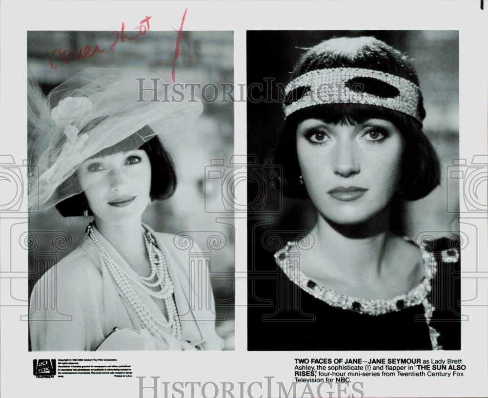 Press Photo Jane Seymour as Lady Brett Ashley and flapper in The Sun Also Rises- Historic Images