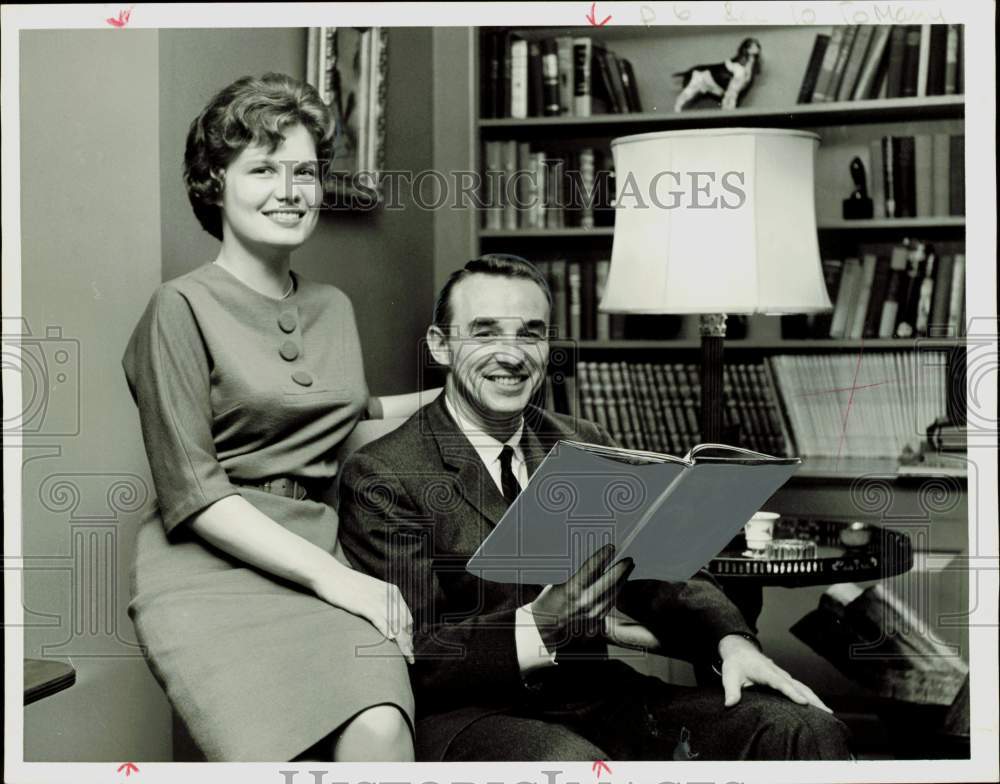 1962 Press Photo Margo Meynier and Joseph Loeffler announce May 26 marriage.- Historic Images