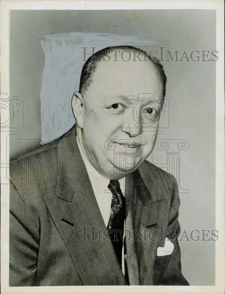 1955 Press Photo Earl Puckett, Allied Stores board of directors chairman.- Historic Images