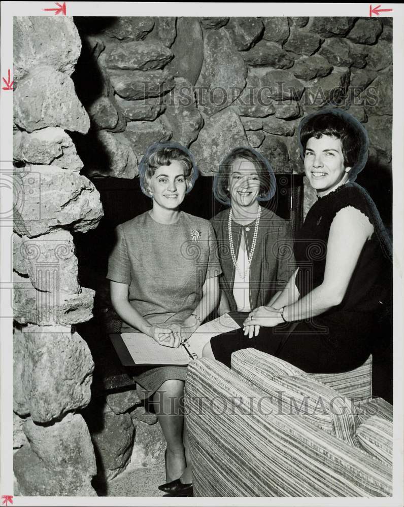 1965 Press Photo Mrs. Elliott Schindler, other Wellesley Club members at meeting- Historic Images