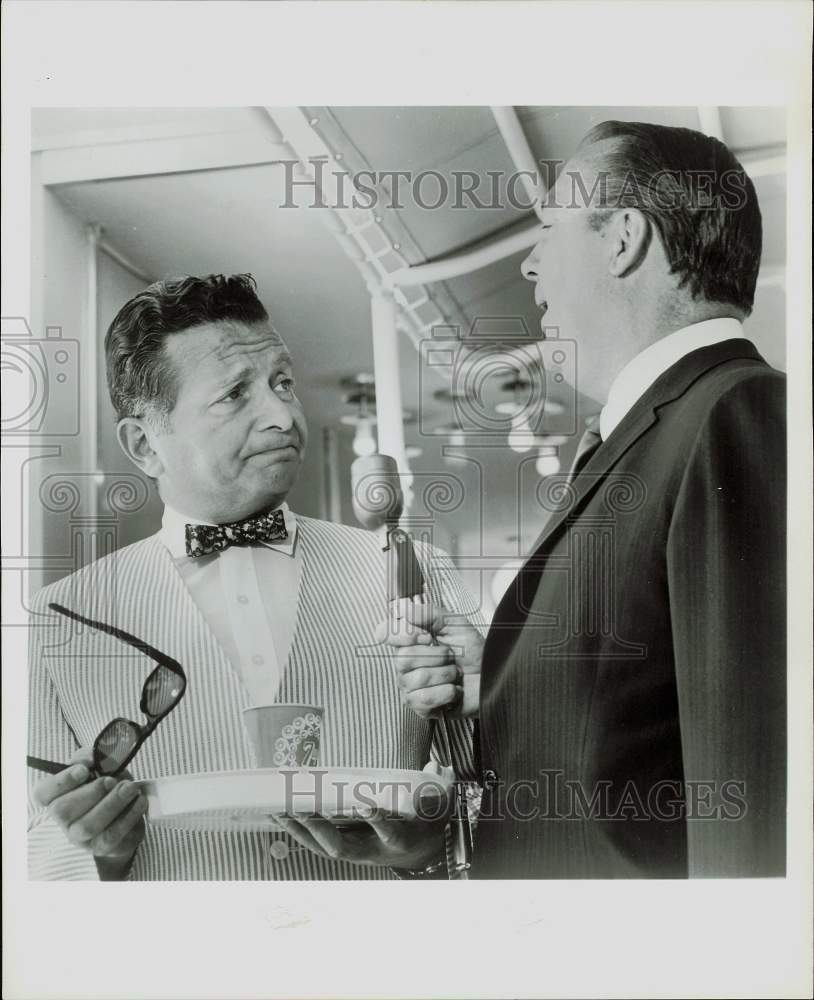 1964 Press Photo Henry Morgan during interview - hpa81493- Historic Images