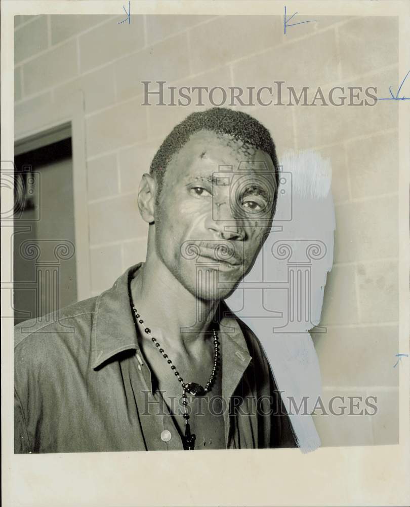 1966 Press Photo Edward Lee Marve, held in Houston hat shop holdup. - hpa81676- Historic Images