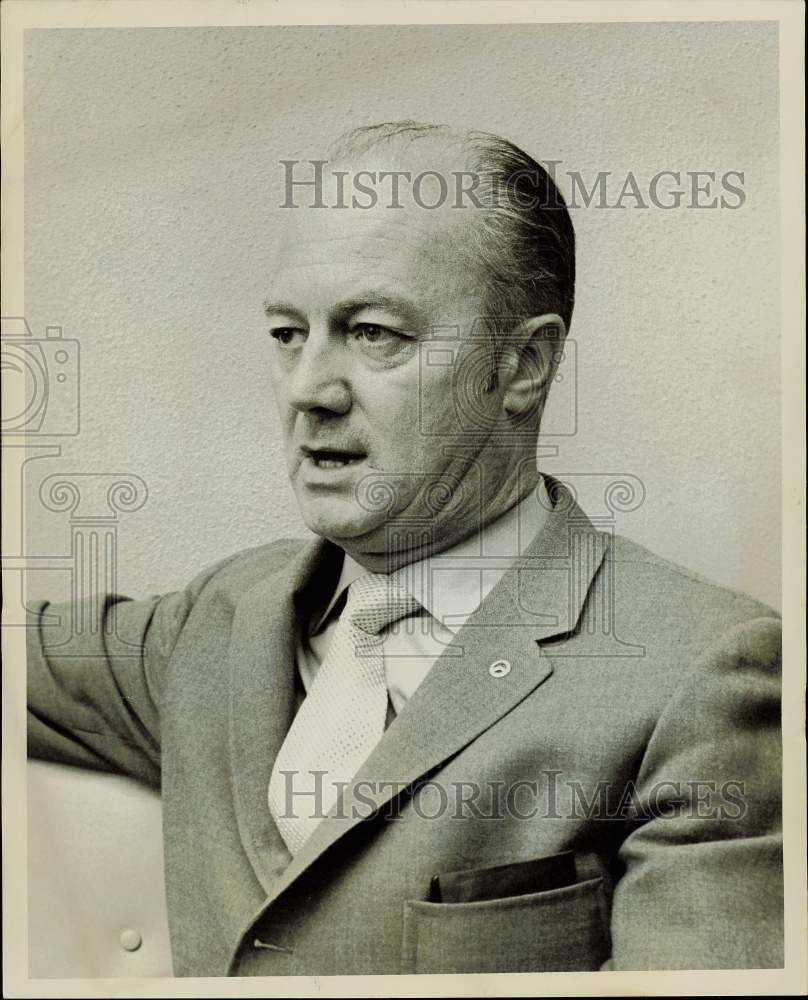 1969 Press Photo James Rademacher, Letter Carriers National Association CEO- Historic Images