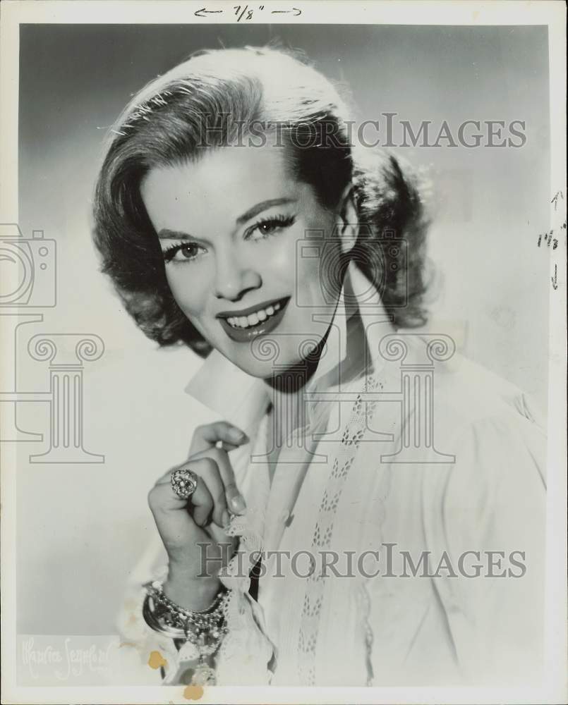 1955 Press Photo Janis Paige, actress/singer stars in &quot;It&#39;s Always Jan,&quot; on CBS- Historic Images