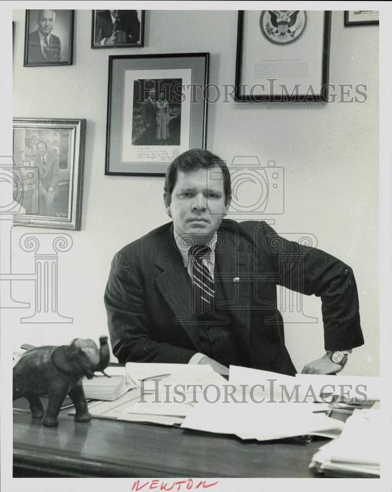 1983 Press Photo Norman Newton, Associated Republicans of Texas director- Historic Images