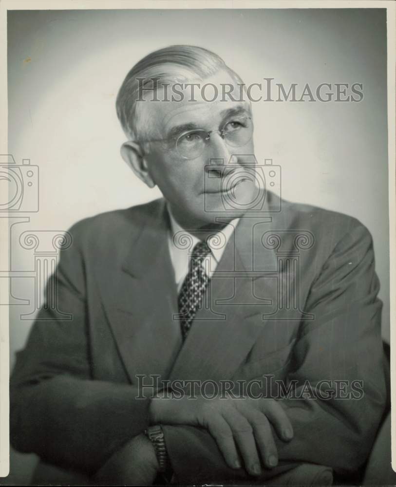 1947 Press Photo John V. Strange of Houston United Gas Corporation. - hpa82284- Historic Images