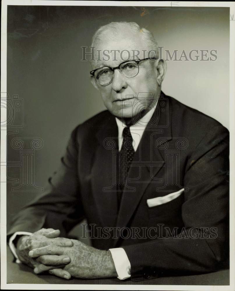 1954 Press Photo E.H. Perry, Commodore Perry Hotel owner - hpa82372- Historic Images