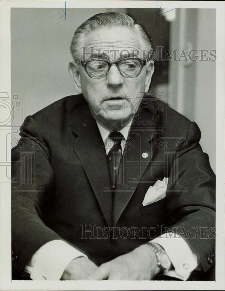 1964 Press Photo Carl P. Miller, Rotary International President. - hpa82512- Historic Images