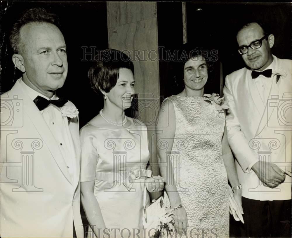 1968 Press Photo Itzhak Rabin and other guests of Ambassador's Ball. - hpa83027- Historic Images