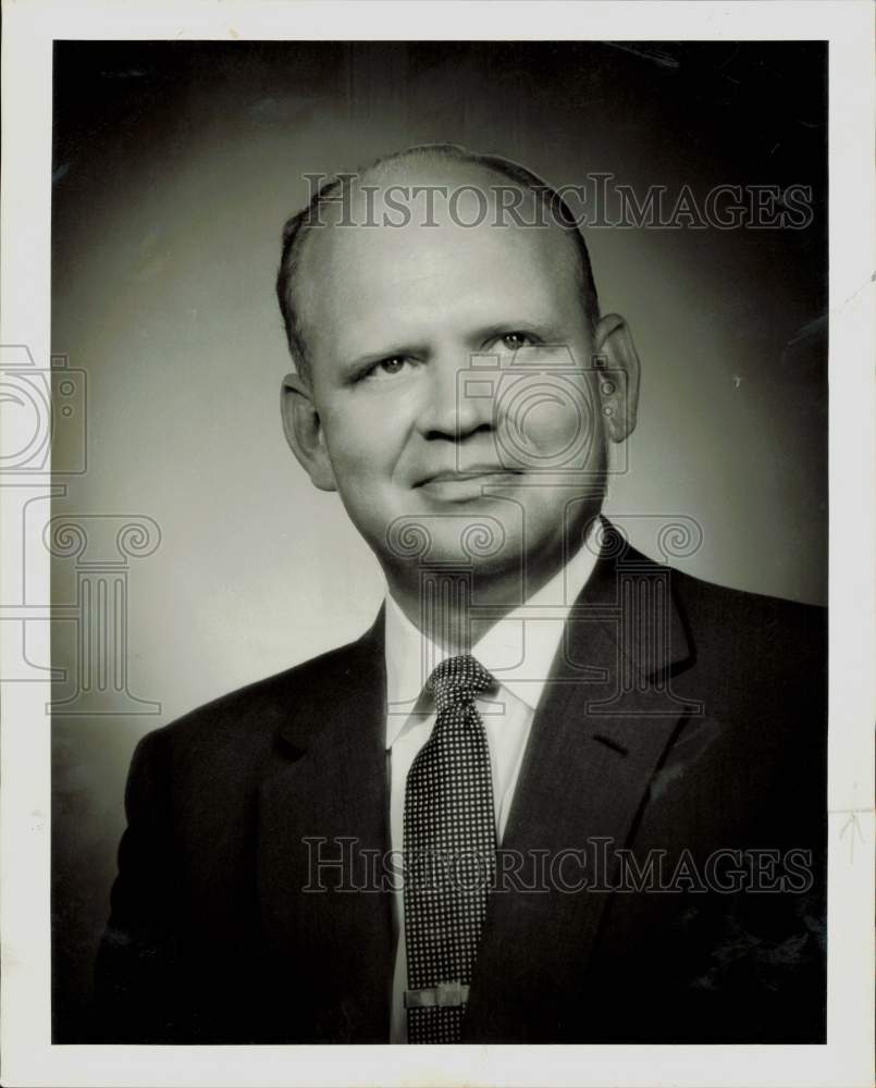 1955 Press Photo William Brain, Houston Atlas Sewing Center manager. - hpa83106- Historic Images