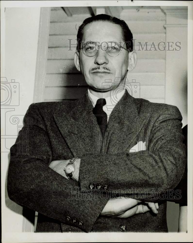 1956 Press Photo Dr. Hermann Sander, charged with murder - hpa83859- Historic Images