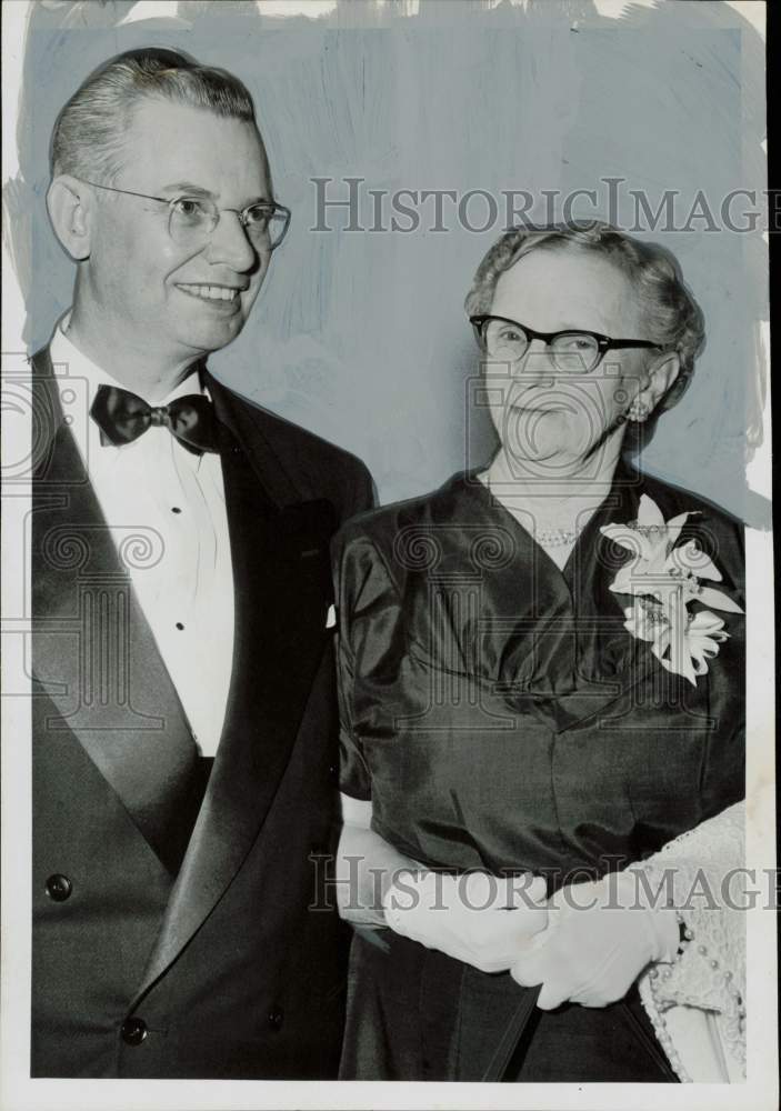 1955 Press Photo Treasurer Secretary Robert Anderson and mother. - hpa83995- Historic Images