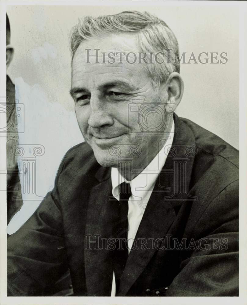 1965 Press Photo Edward Fecteau, Houston's Commerce Department Director- Historic Images