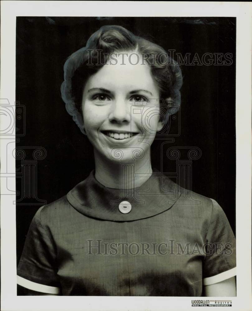 1961 Press Photo Linda Kay Suttle, Bellaire High School student. - hpa84240- Historic Images