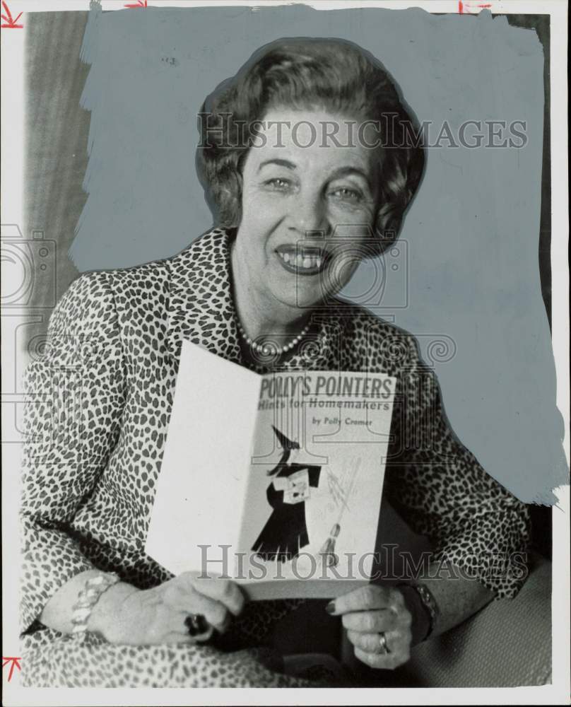 1965 Press Photo Polly Cramer, columnist and author of Polly&#39;s Pointers.- Historic Images