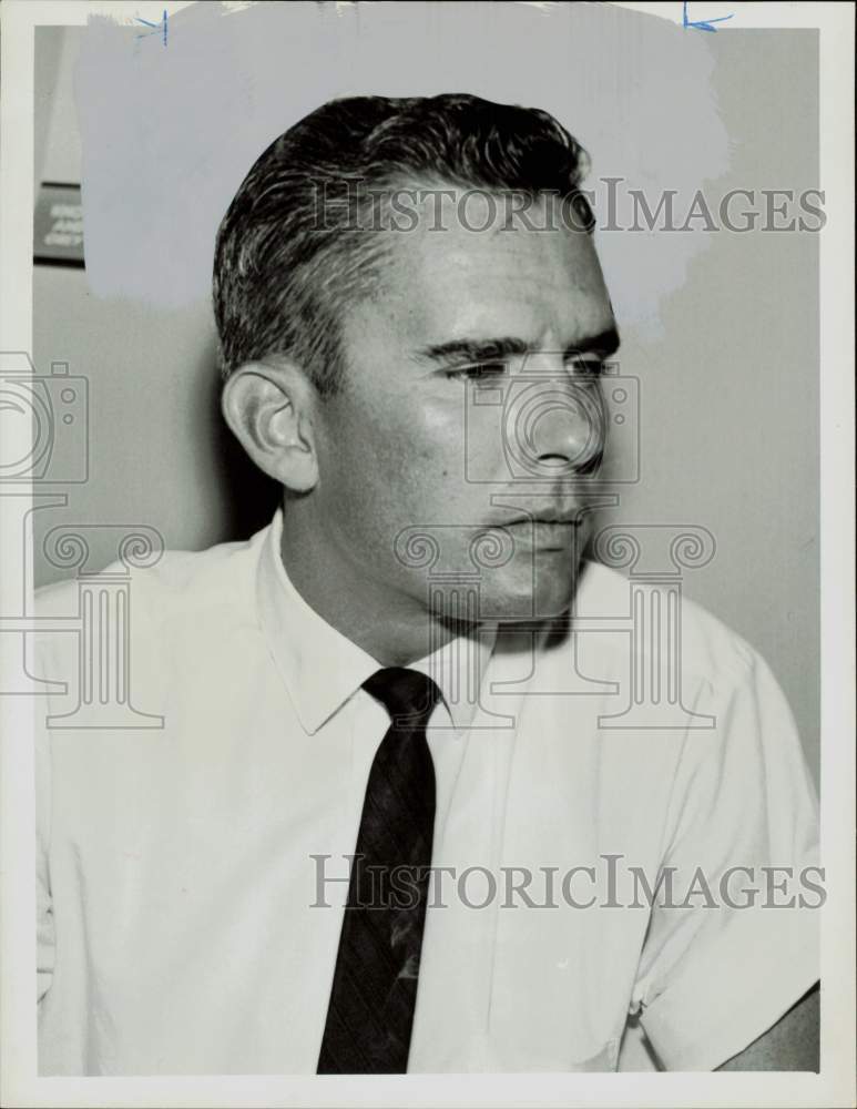 1963 Press Photo Ernest F. Goff, Jr., charged with murder in Houston.- Historic Images