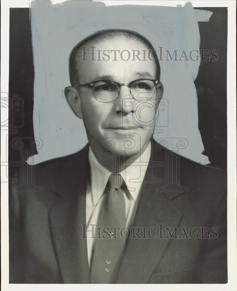 1957 Press Photo Douglas P. Bailey, officer of The Texas Company - hpa84984- Historic Images