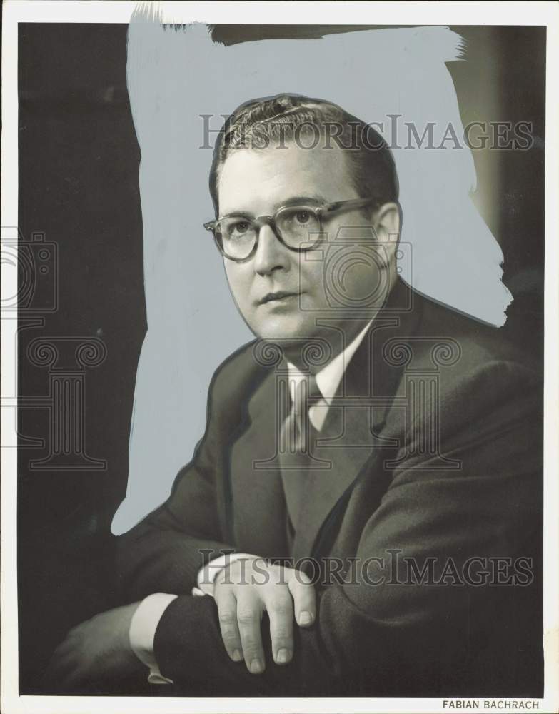 1955 Press Photo Harry Lee Waddell, Petroleum Week publisher - hpa85092- Historic Images