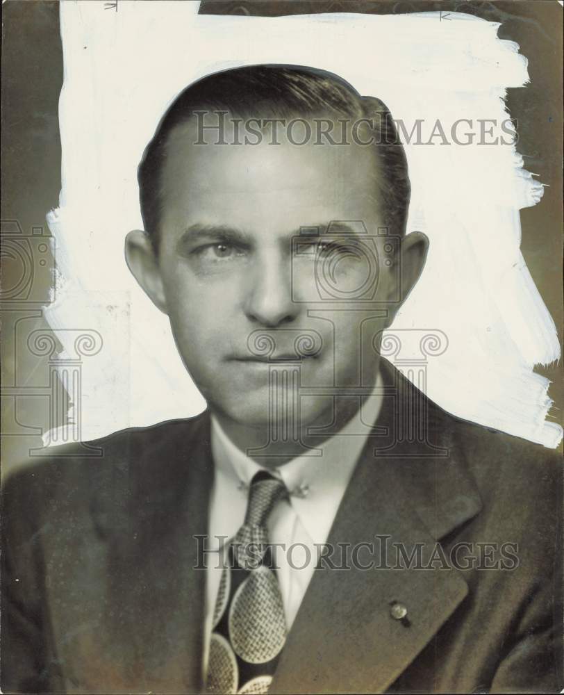 1956 Press Photo J.D. Larrabee, former vice president of University State Bank- Historic Images