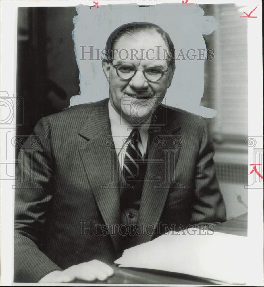 1955 Press Photo Roger Blough, U.S. Steel board chairman and general counsel.- Historic Images