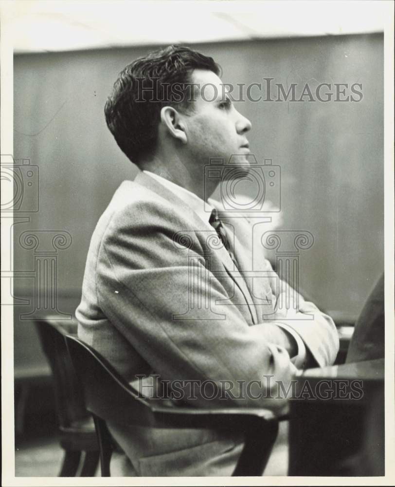 1962 Press Photo Grady Everett Stike, on trial for murder. - hpa85281- Historic Images