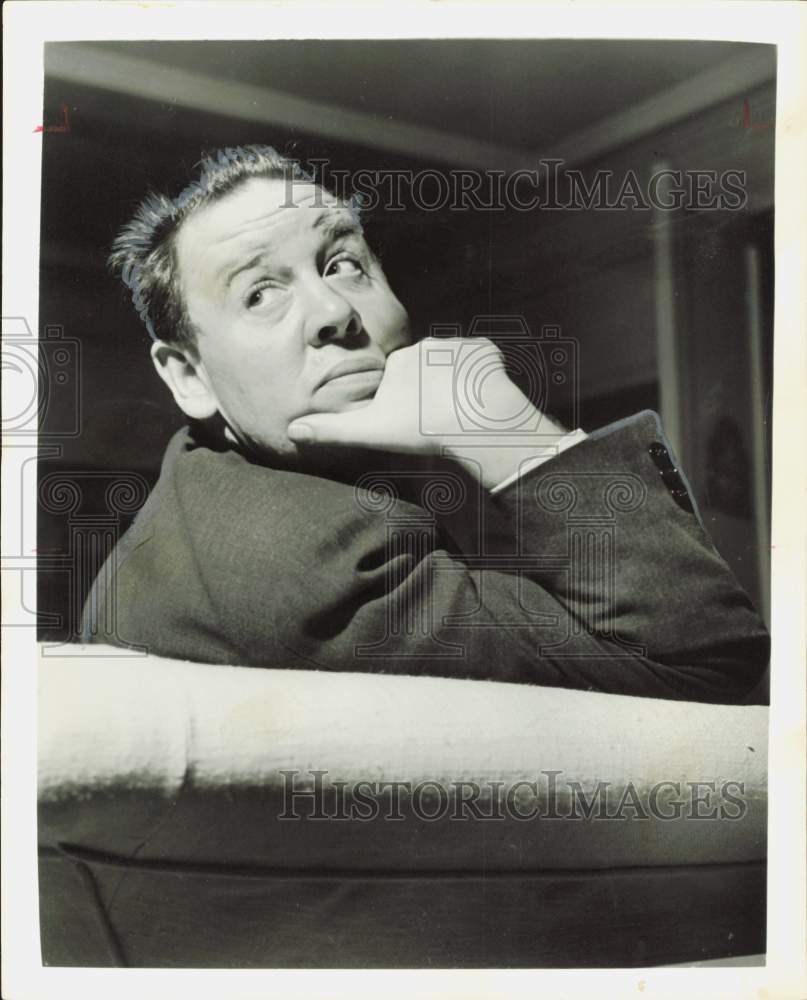 1957 Press Photo Charles Laughton, film star - hpa85299- Historic Images