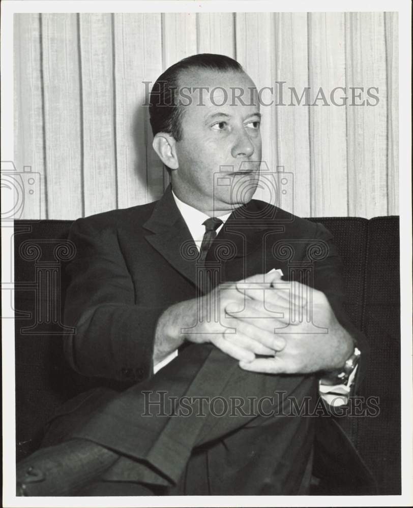 1964 Press Photo Pedro Remy-Sola, Argentine Northwest Development coordinator.- Historic Images