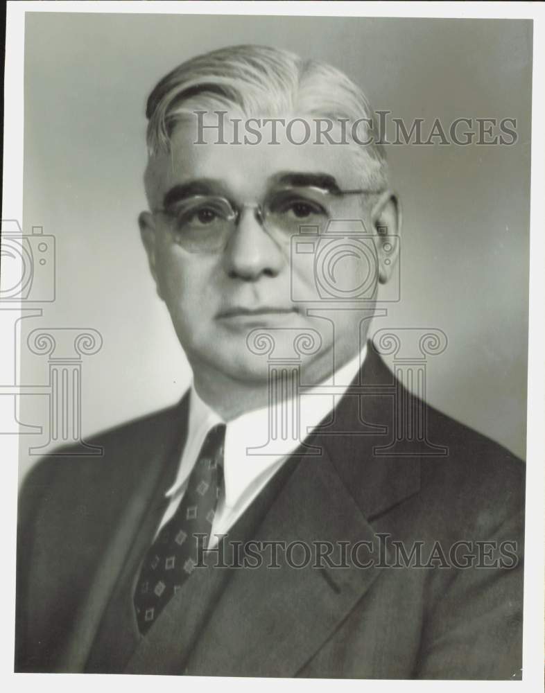 1957 Press Photo Herb Stokely, Lumbermen&#39;s Association of Texas president- Historic Images