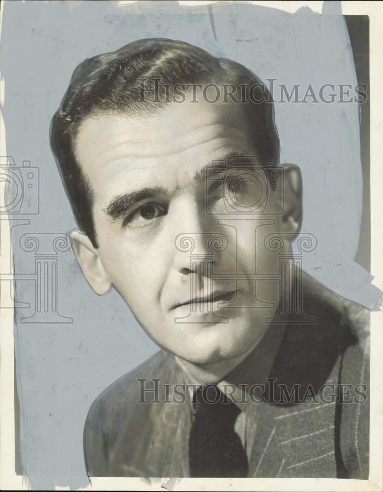 1956 Press Photo Edward R. Murrow, news commentator - hpa85514- Historic Images