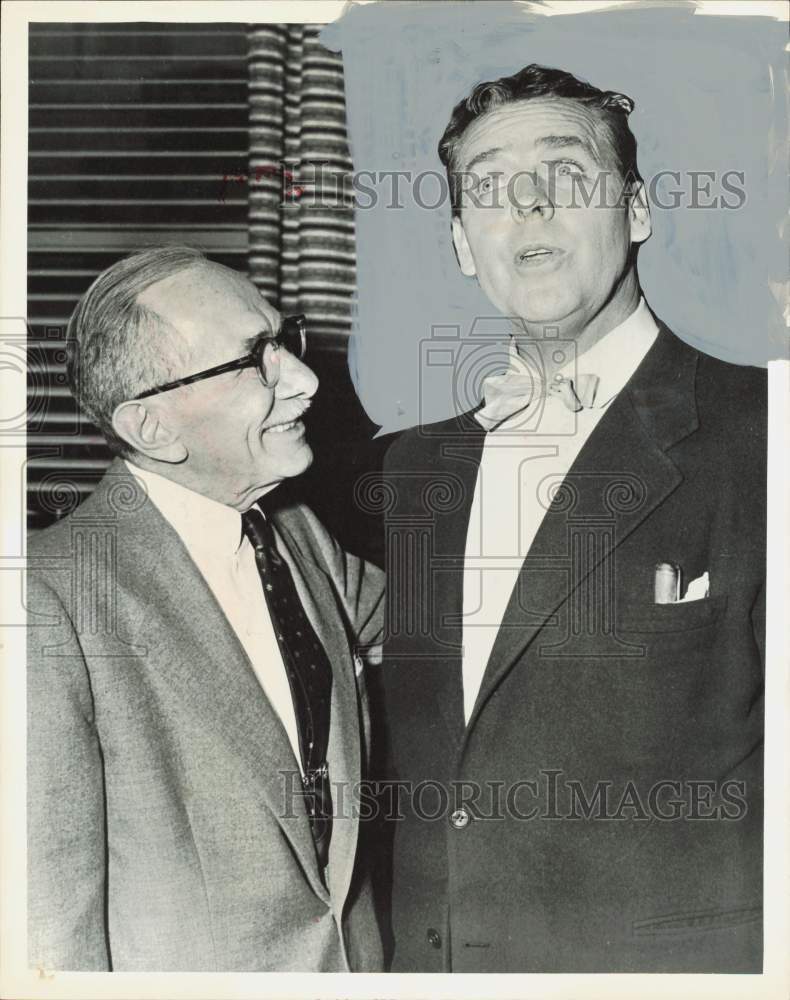 1957 Press Photo Arthur Lake and Florenz Ames in &quot;Blondie&quot; TV series.- Historic Images