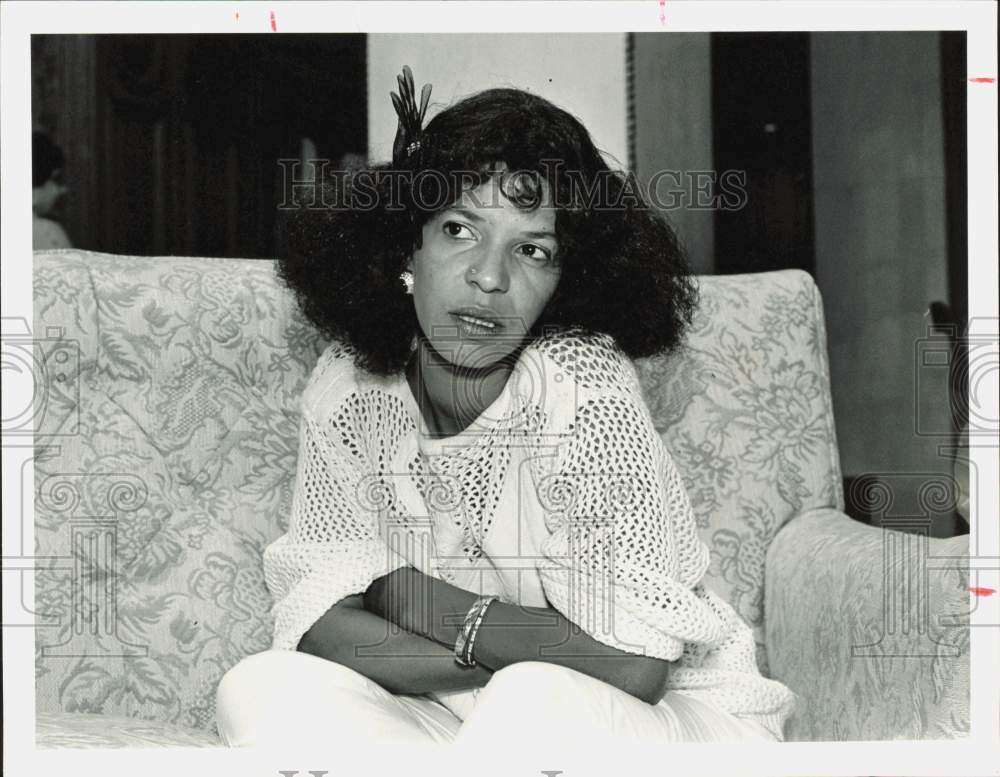 1985 Press Photo Playwright Ntozake Shange. - hpa85802- Historic Images