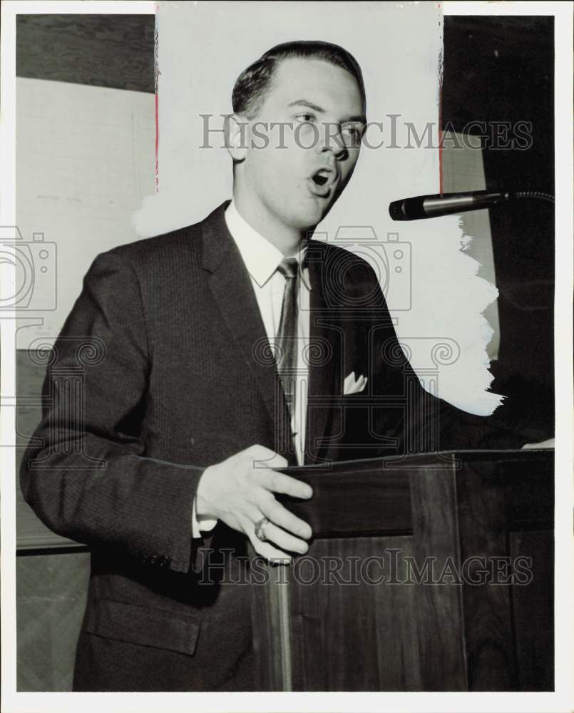 1962 Press Photo Robert Rowland of 2nd District of National Indignation.- Historic Images