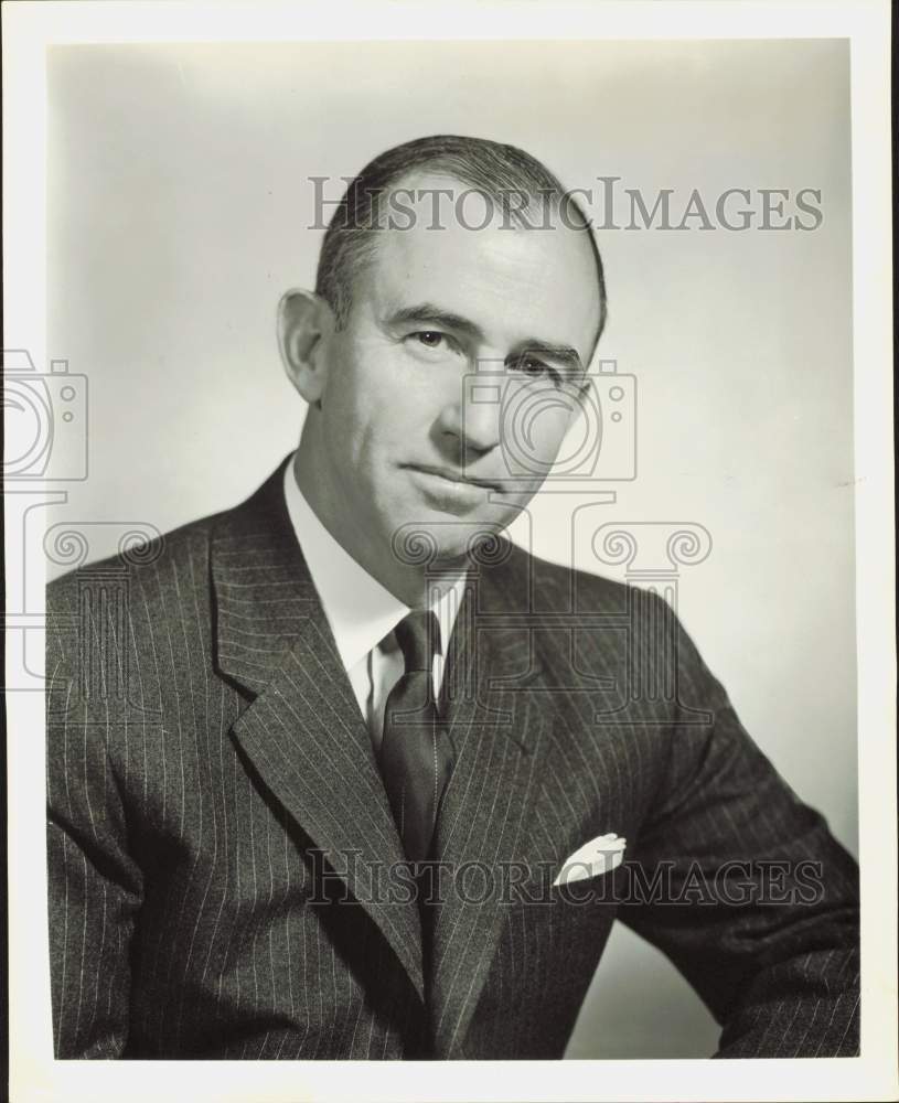 1958 Press Photo Frank Pace, Jr., General Dynamics of New York President- Historic Images